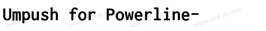 Umpush for Powerline字体转换